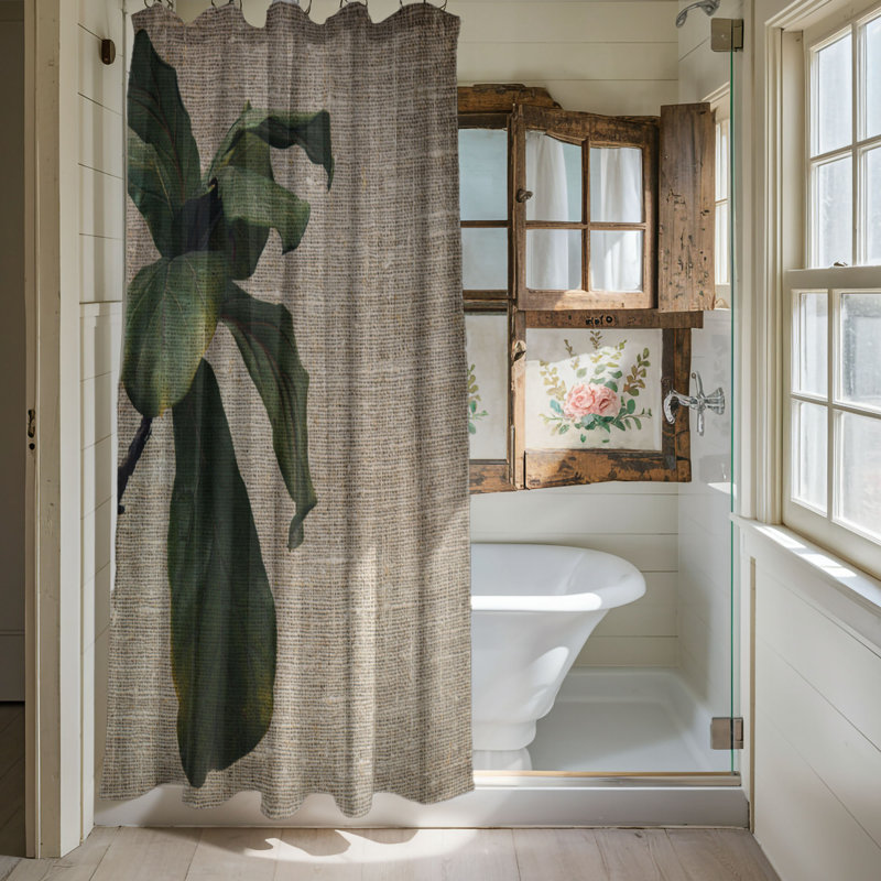 Island Linen Lushness - Premium Shower Curtain, 74" H x 71" W