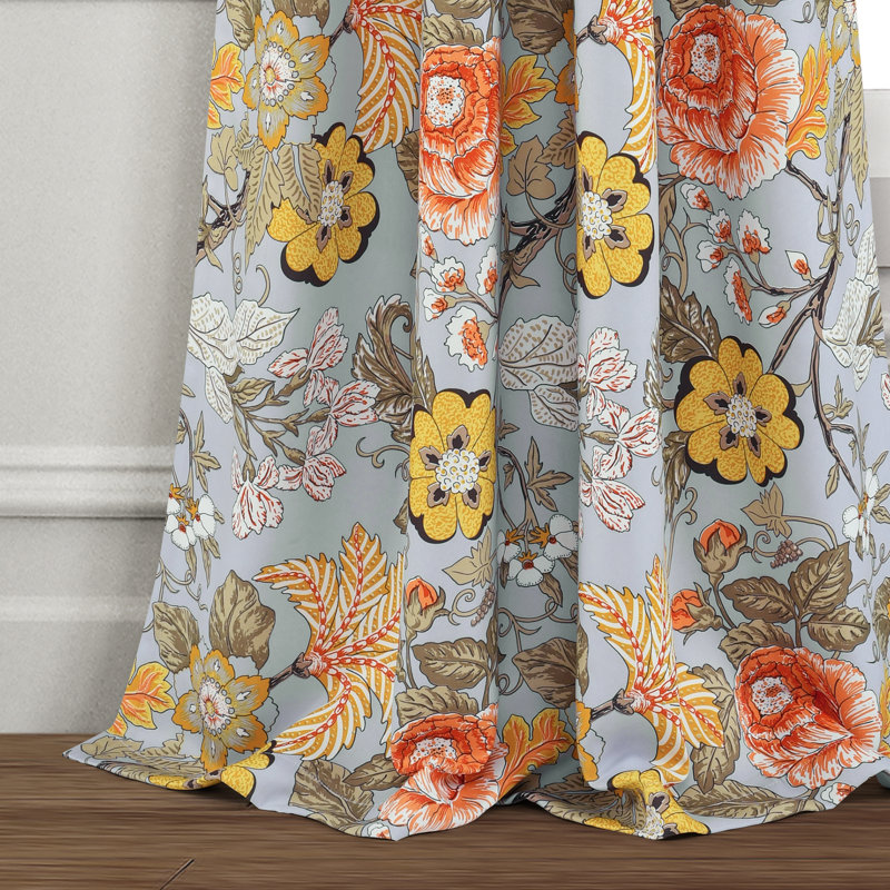 Room Darkening Curtain Pair, 52" W x 95" L, Light Gray