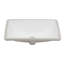 Lavabo de salle de bain rectangulaire encastré en céramique avec trop-plein