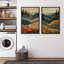 «Serene Wilderness Forest In Warm Tones», art moderne de décoration murale, nature nordique, impression sur toile, 2 pièces-98109047-98109049