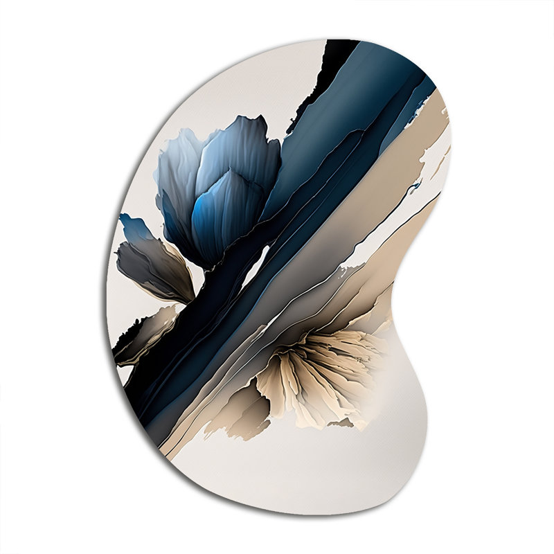 Lark Manor Oren - Peonies Boom Shape Irregular Metal Wall Decor ...