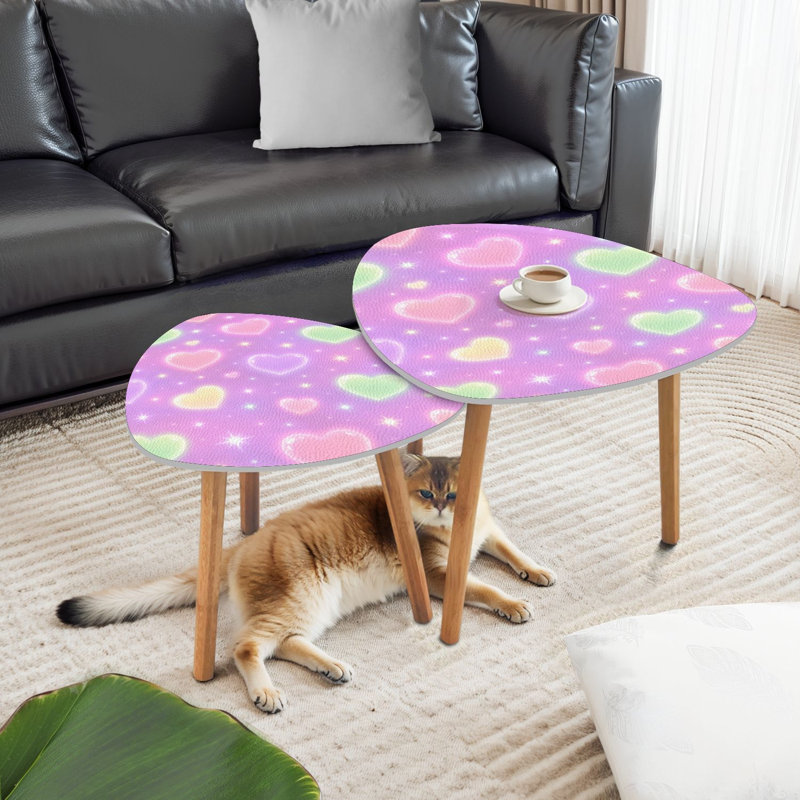 Ensemble de 2 tables basses gigognes Triangle Nest