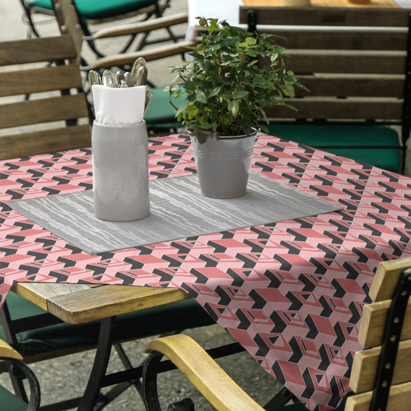 Nappe de gratte-ciels classiques, Rouge/noir