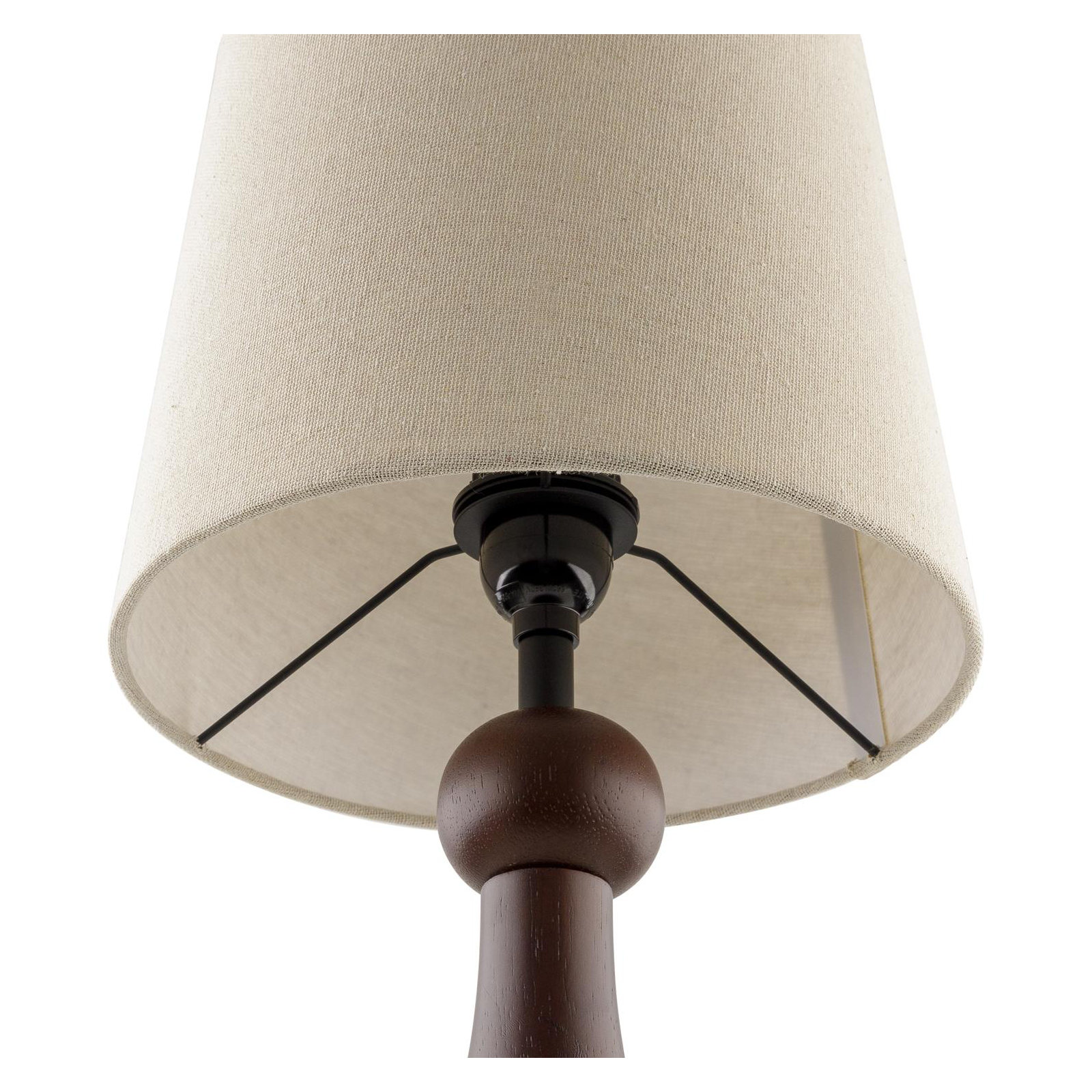 Solid Wood Table Lamp, Brown
