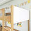 Lit mezzanine simple tapissier avec bureau