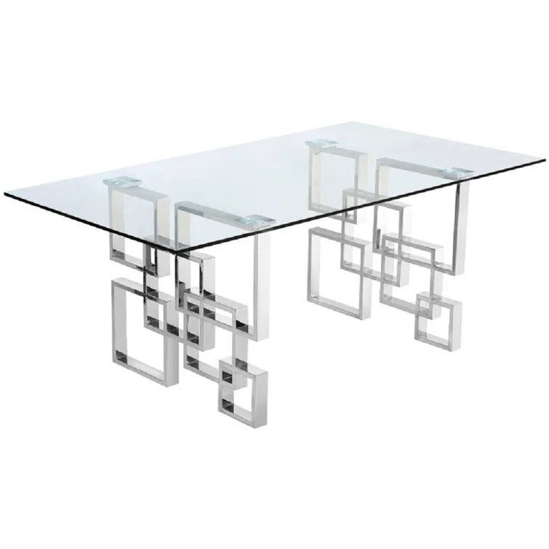 Table de salle à manger rectangulaire L 71 po x l 35,5 po Lyzbeth