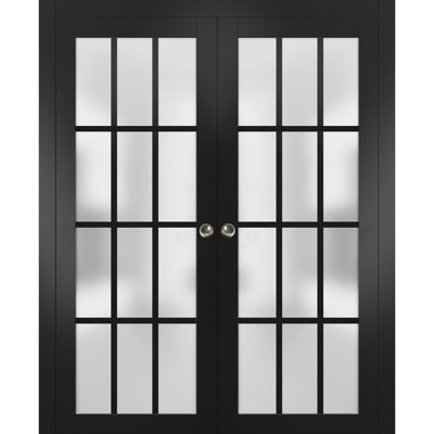 Felicia Frosted Glass Sliding Closet Doors