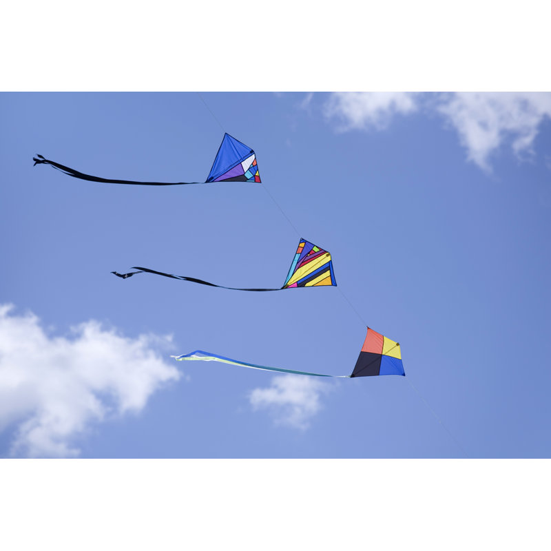 Three Kites in a Row by Grafissimo, 8" H x 12" W