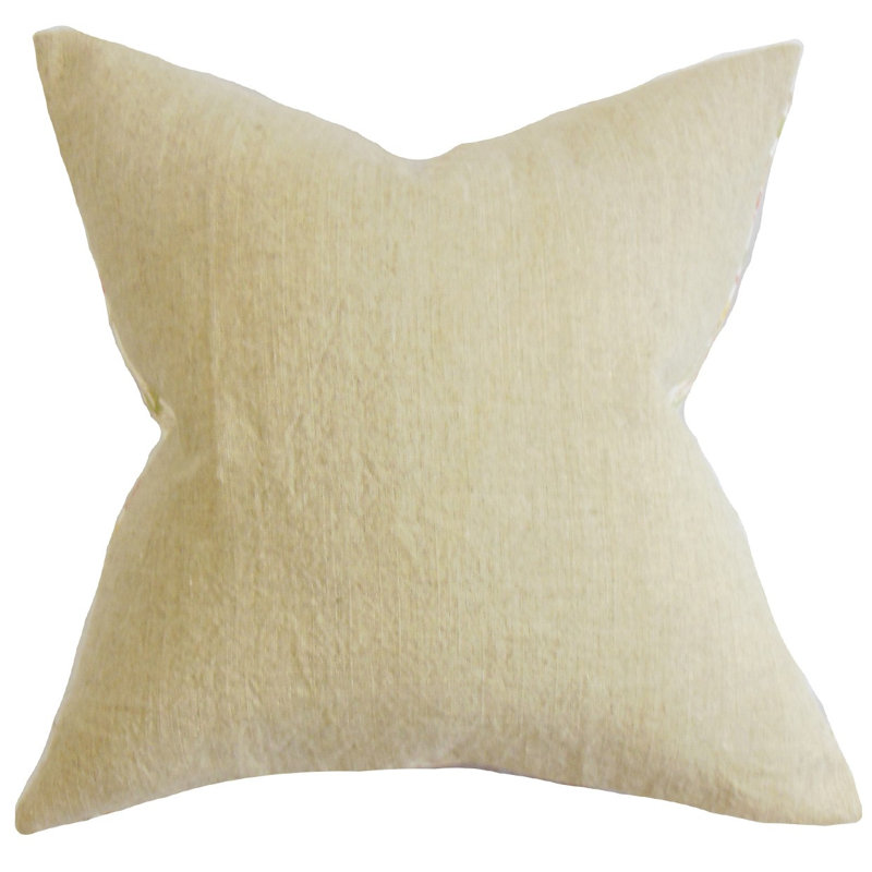 Coussin décoratif uni yaretzi, Naturel, 24 po x 24 po
