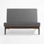 Ensemble de conversation en bois massif avec fauteuil sans accoudoirs, causeuse et table basse Polett-1168994216-1168994213