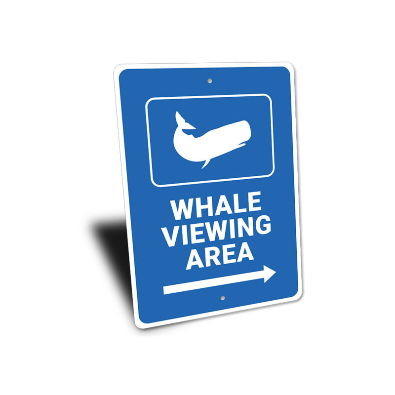 Panneau d'affichage de baleine, H 14 po x l 10 po x P 0,04 po