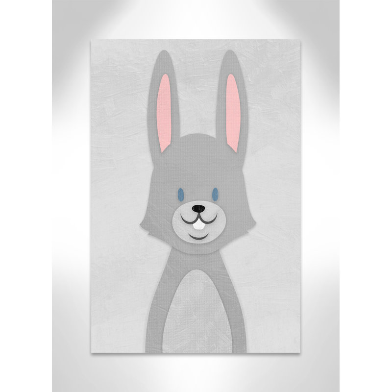 Cheery Bunny Art, 36" H x 24" W x 1.5" D, Canvas