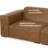 Ensemble de canapé modulaire et repose-pieds Rex 3 places en cuir de 122 pouces de large et repose-pieds de table assorti de 34 pouces de large pour le salon-98738247
