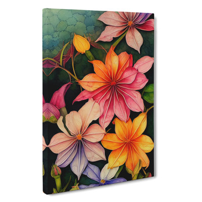 XC1022-16X A Bunch Of Flowers - Wrapped Canvas Print