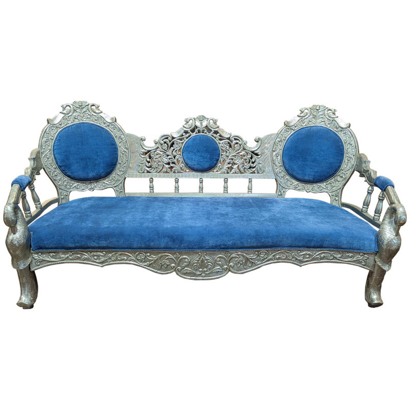 Canapé Maharaja indien Royal Silver
