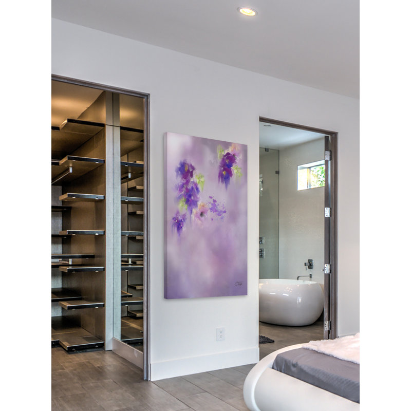 «Cascading Orchids» par Colleen Taylor, reproduction sur toile, H 36 po x l 18 po