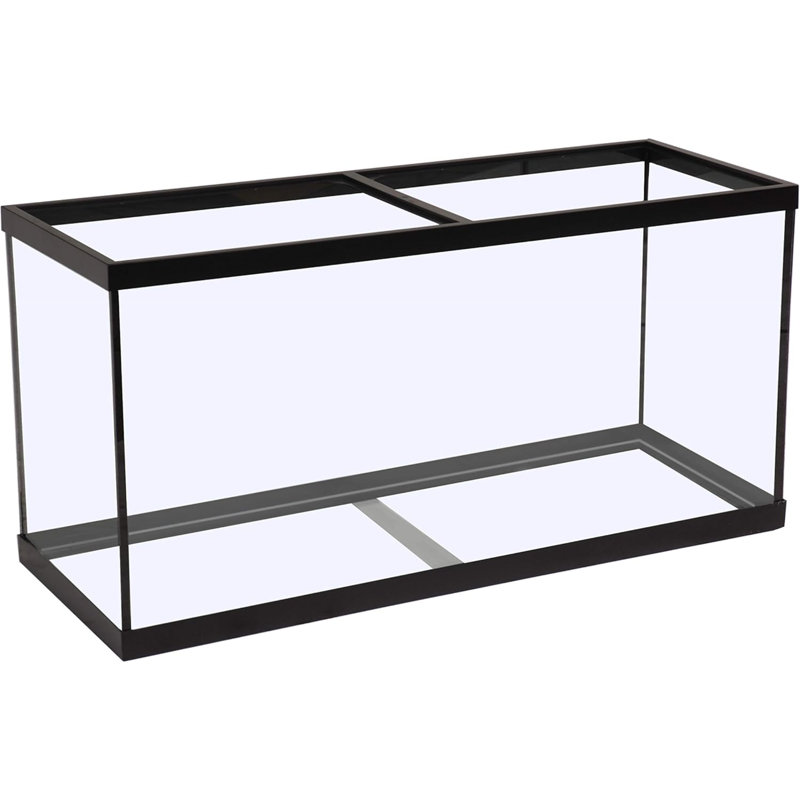 Glass Aquarium, Rectangular Fish Tank, Assorted Color, 55 Gallon (20" H x 48" W x 13" D)