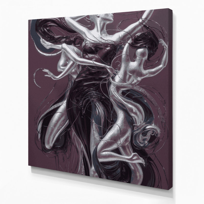 Abstrait art figuratif brun sur toile 98, H 12 po x l 12 po