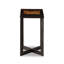 Binegar Cast Glass End Table-Amber Cast Glass
