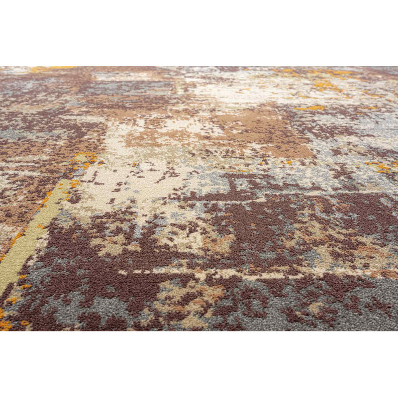 Chaniqua Abstract Area Rug, Red, Rectangle 240 x 340cm