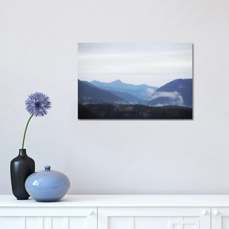 Blue Hills & Fog by Kari Brooks - Wrapped Canvas Gallery-Wrapped Canvas Giclée, 30.48cm H x 45.72cm W