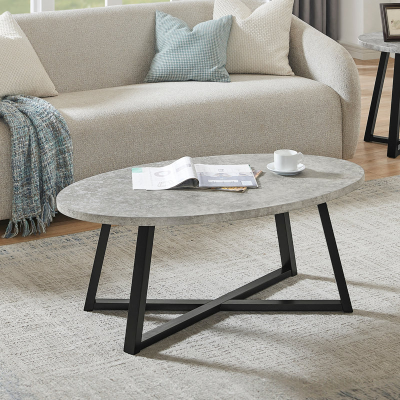 Table basse Modern Harmony, Gris / Noir