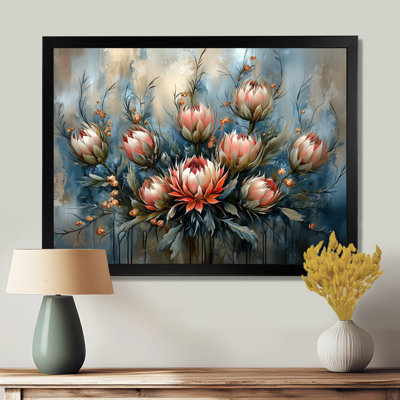 Gris gris, chardon d'hiver, harmonie II - chardon, art mural