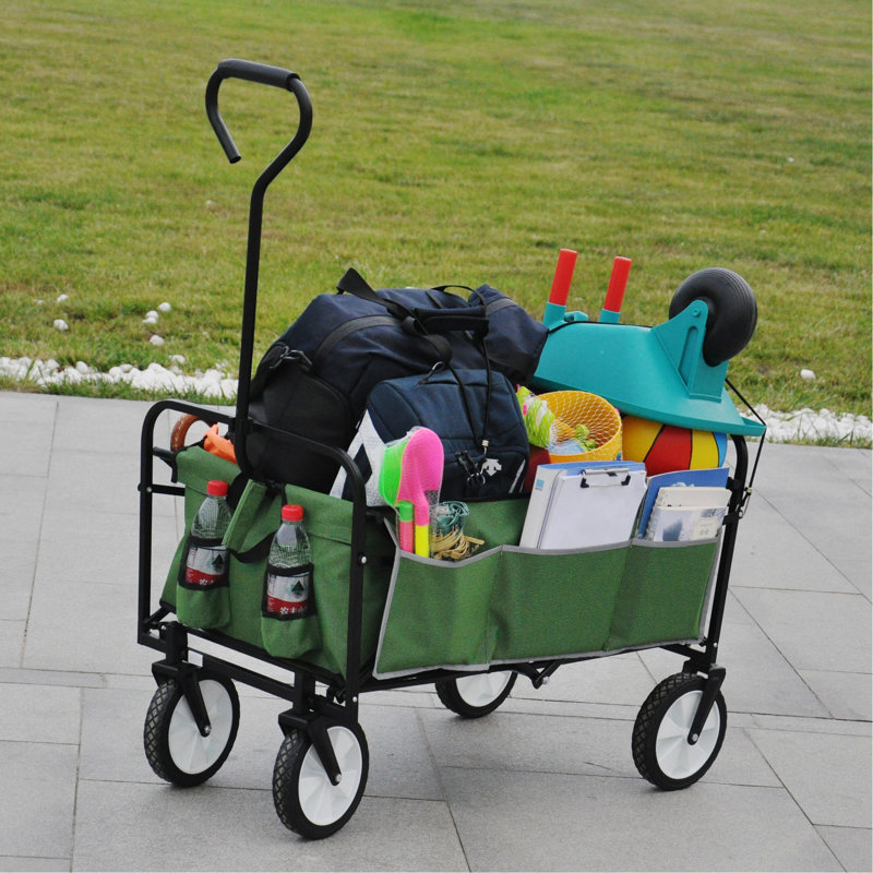 Chariot de plage pliable, Vert