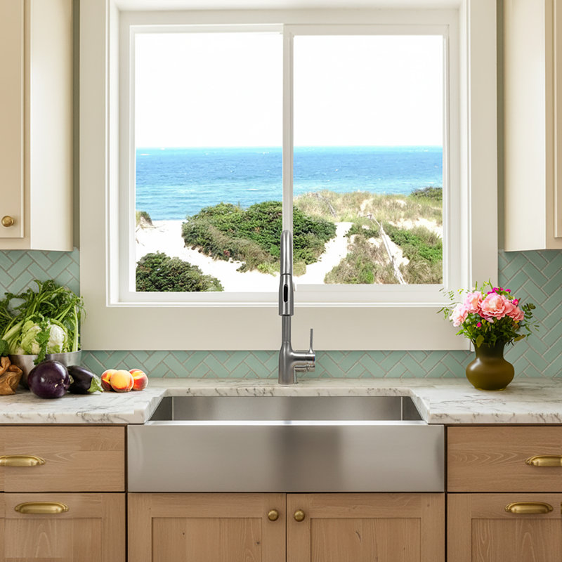 30'' L Stainless Steel Single Basin Kitchen Sink