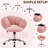 Boucle Upholstered Desk Chair-1963389672