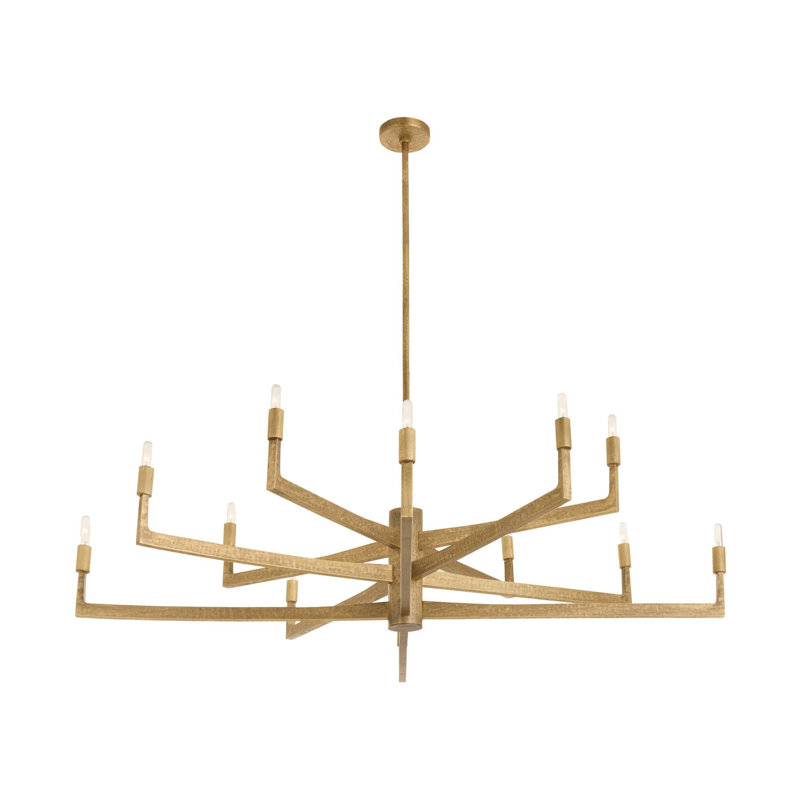 Griff 12 - Light Chandelier, Gold