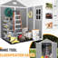Campcraft 6*5Ft Resin Warehouse - Quality Polypropylene, Waterproof, Rust & Proof, Massive Capacity, Hd Window Storage Unit Protected,