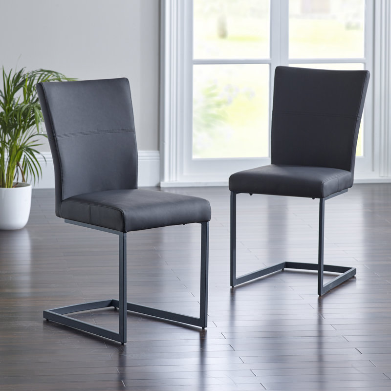 Evelyn 46cm H Upholstered Dining Chair, Antique Black