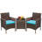 3 Piece Patio Rattan Seating Group with Cushions-1197274589-1100235490
