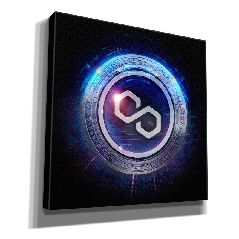 «Wagmi Polygon Crypto» par Valentyn Artemenko, H 12 po x l 12 po x P 0,75 po