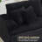 89" Modern 3 Seat Sofa Upholstered Corduroy Couch With Throw Pillows And Ottoman Suitable For Living Room, Bedroom, Office-1778828652