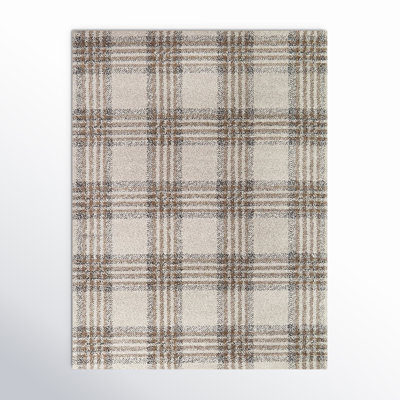 Kage Monte Brown/Gray/Black Classic Plaid Area Rug