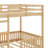 Wood Full-Over-Full Bunk Bed Featuring A Ladder And Safety Rails-383544149