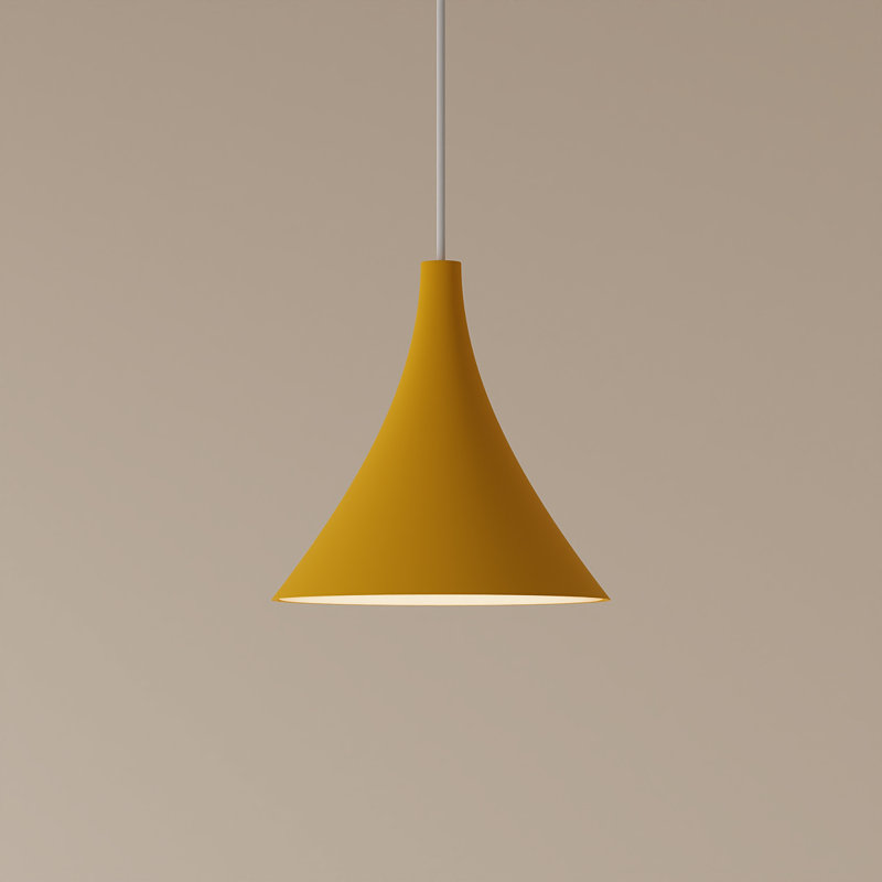 Gota Pendant Light, White, 20" H x 9.84" W x 9.84" D, Sunrise