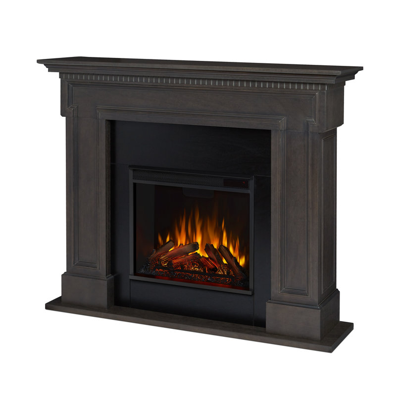 Thayer 54" Electric Fireplace by Real Flame, Brown