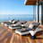 White Acacia Solid Wood Outdoor Chaise Lounge With Water-Repellent Cushion, 400Lbs Capacity, Modern Patio Sun Lounger For Garden, Poolside-1498208689