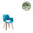 Jawed 18'' H Polyurethane Upholstered Armchair-1139583793