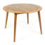 Table de salle à manger en bois, largeur 48,27 po, finition, pour table de patio avec base droite moderne, eau, décor extérieur idéal-167150515-167150514