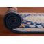 Tapis de couloir indien bleu Kazak