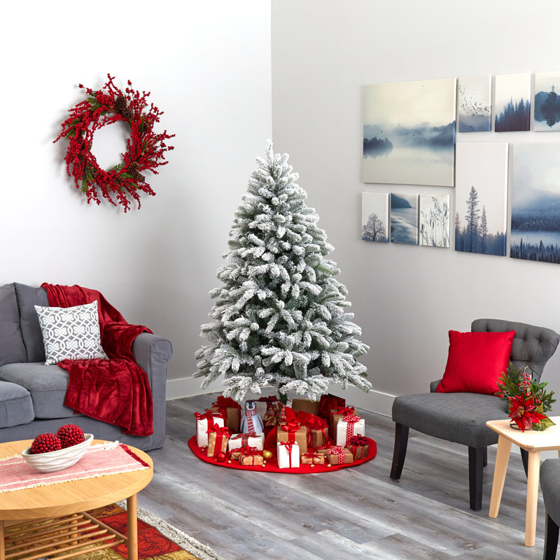 Arbre de Noël artificiel épinette 9 pi avec 850 lumières DEL 9 pi, H 6 pi