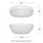 Juno 63'' x 32'' Soaking Acrylic Bathtub-50480664