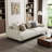 Ensemble de salon Hollynd Coussin moderne en coton et lin avec coussins