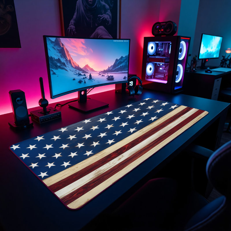 Polyester Desk Pad, 14.4x12.1