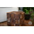 Patchwork Brindle Cowhide Ottoman