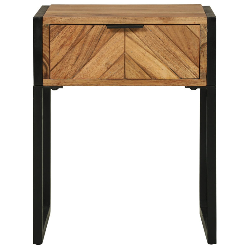 40cm W Solid Wood Bedside Table